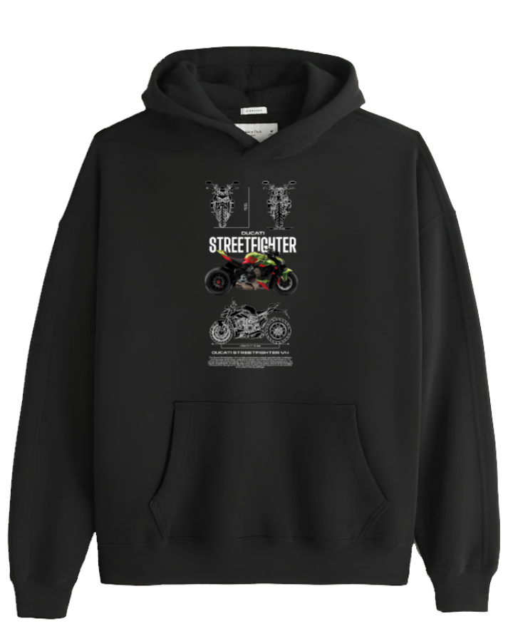 MOTOR CYCLE One Size hoodie Black 6
