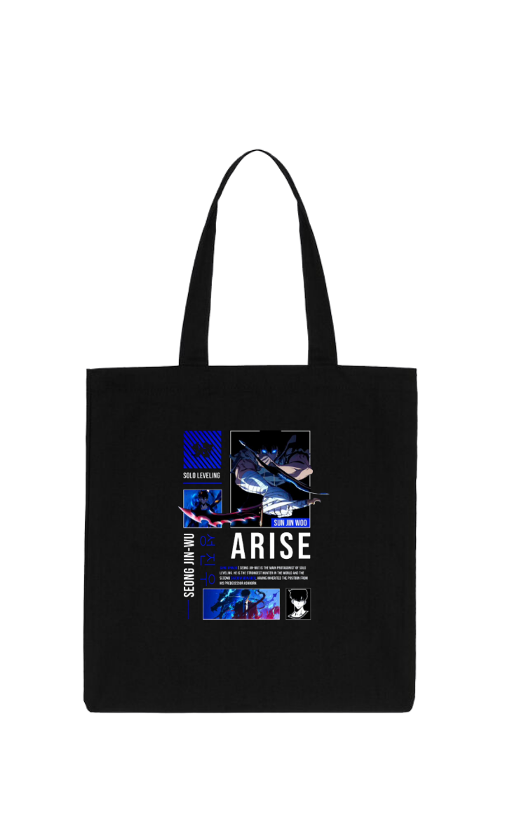 Solo Leveling tote bag Black 6