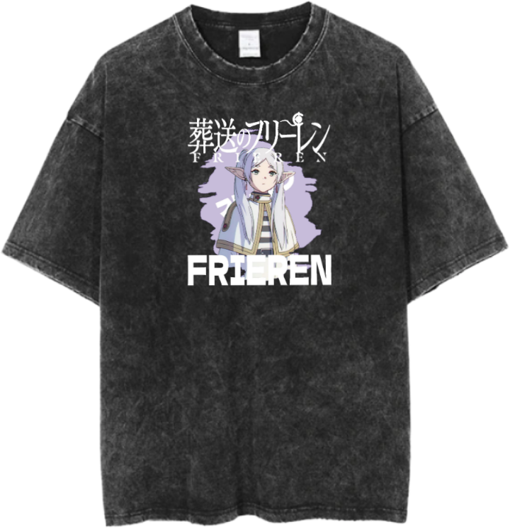 Frieren Beyond Journey's End t- shirt One Size Washed 6