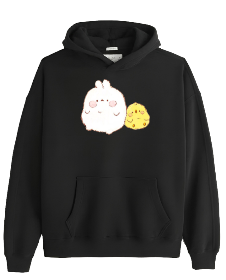 duck Oversize Hoodie Black 6