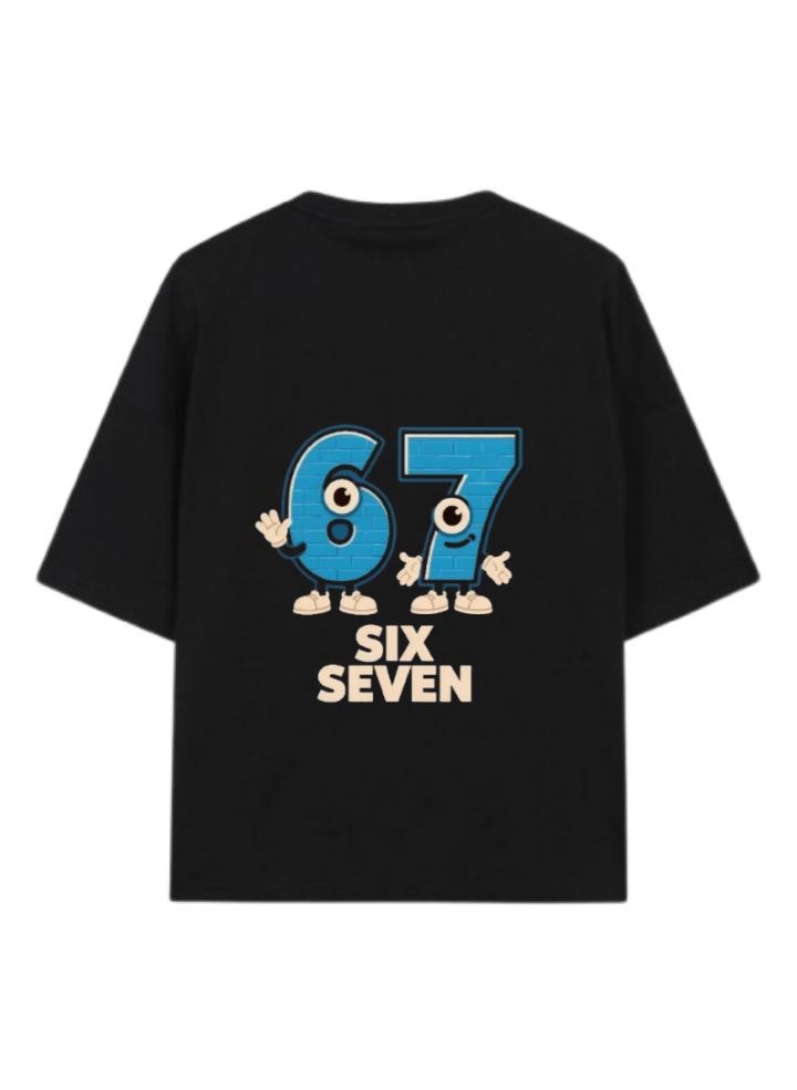 67 designs One Size t- shirt Black Back 6