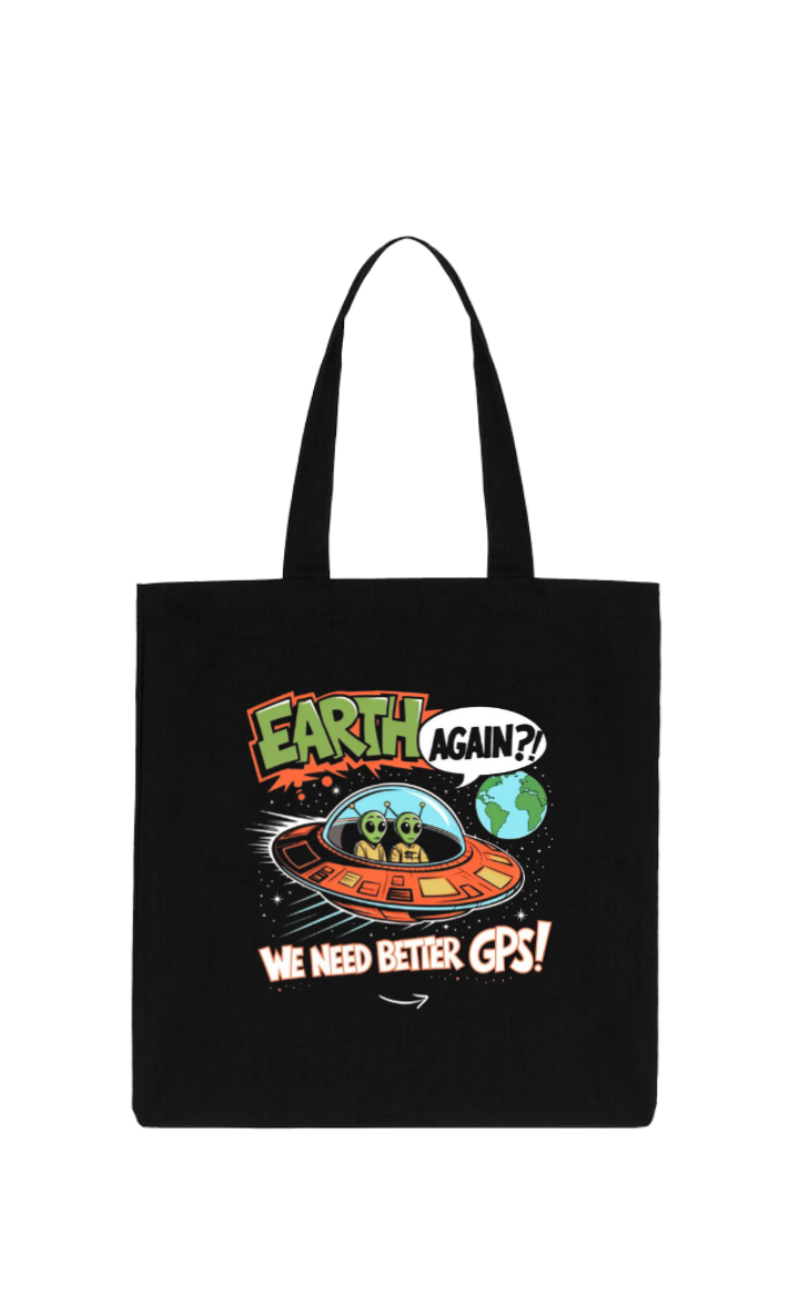 aliens tote bag Black 6