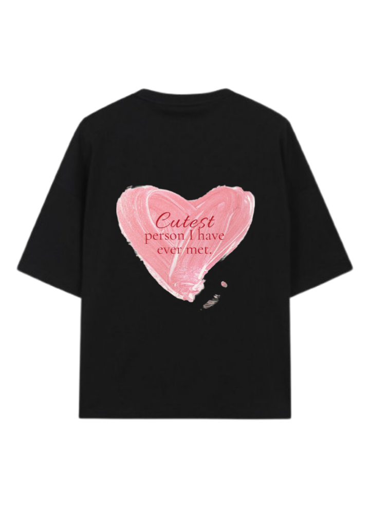 VaIentine coupIe t- shirt Black Back 6
