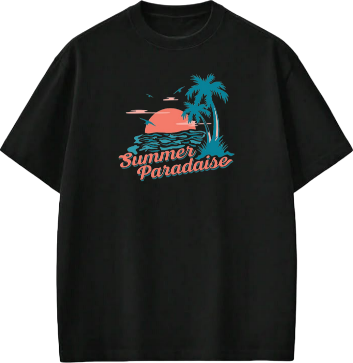 Summer Vibes t- shirt Black Back 6