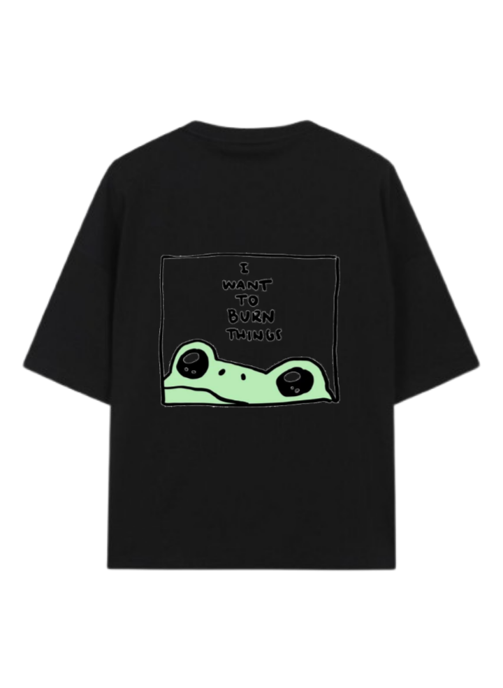 frog t- shirt Black Back 6