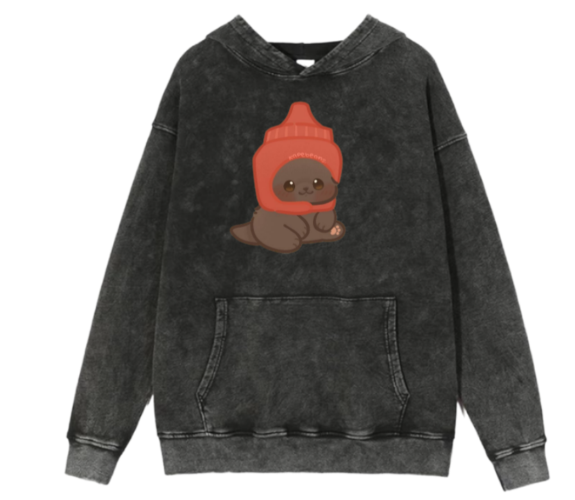 cat Oversize Hoodie Washed 6