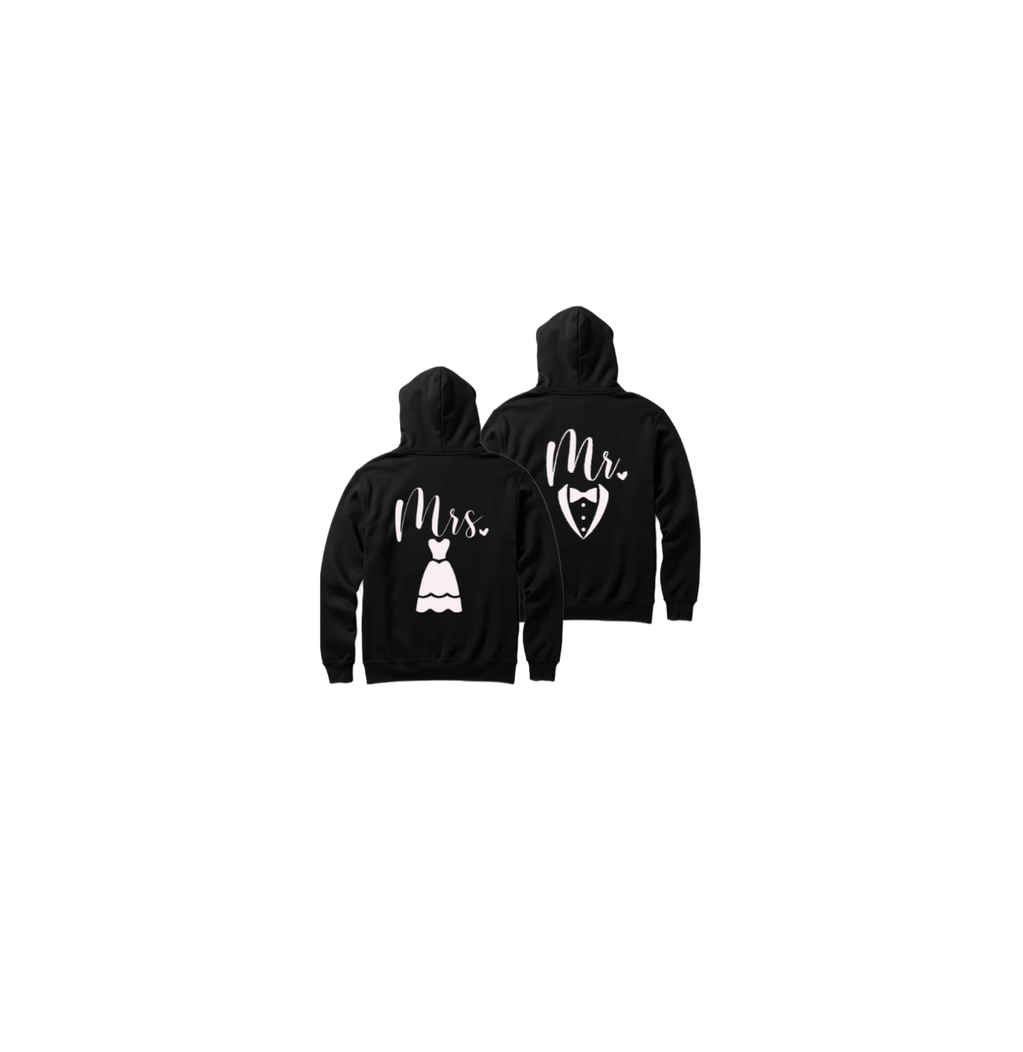 VaIentine coupIe Oversize Hoodie Cables Black Back 6