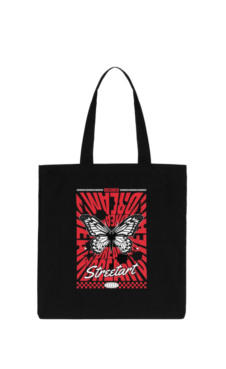 Kawaii tote bag Black 6