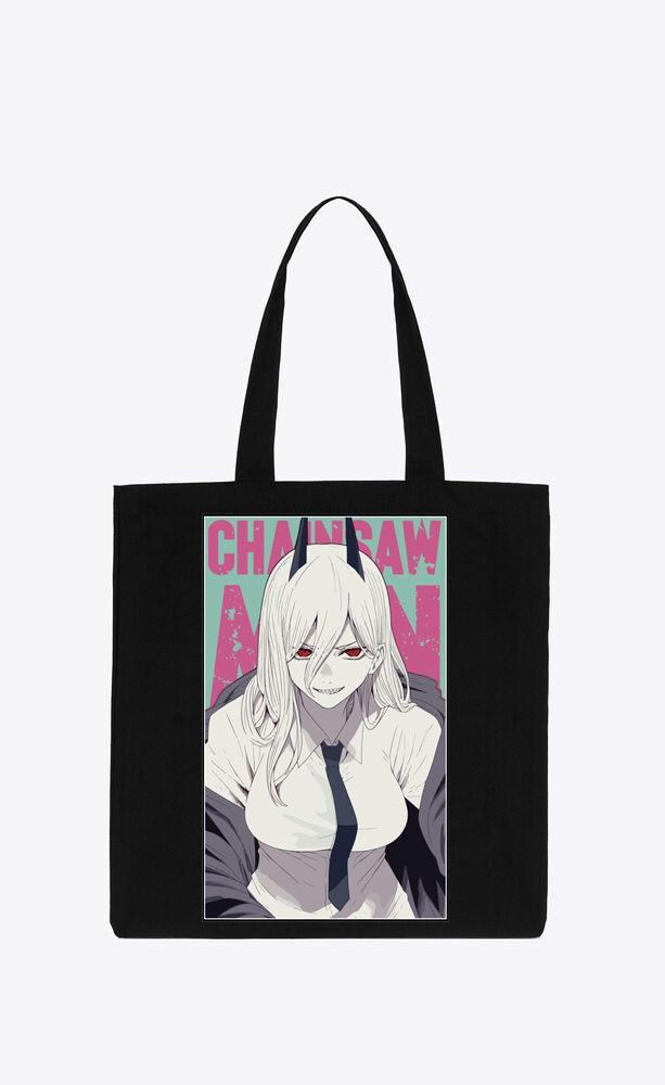 Chainsaw Man tote bag Black 6