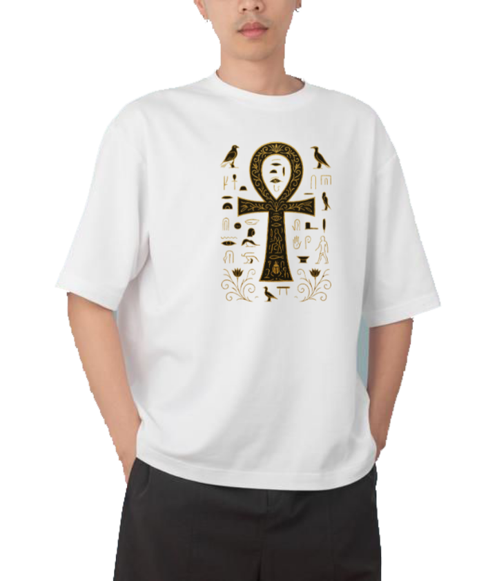 Egypt t- shirt Over Size White 6