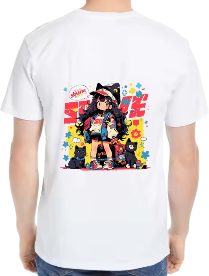 SQUED t- shirt Over Size White Back 6