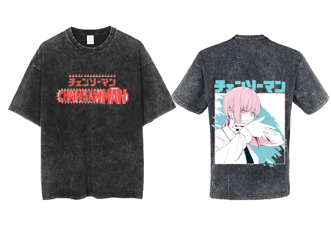 Chainsaw Man t- shirt One Size Washed Back 5