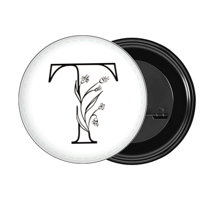 vector letter brooch T 6