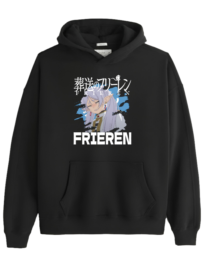 Frieren Beyond Journey's End One Size hoodie Black 6