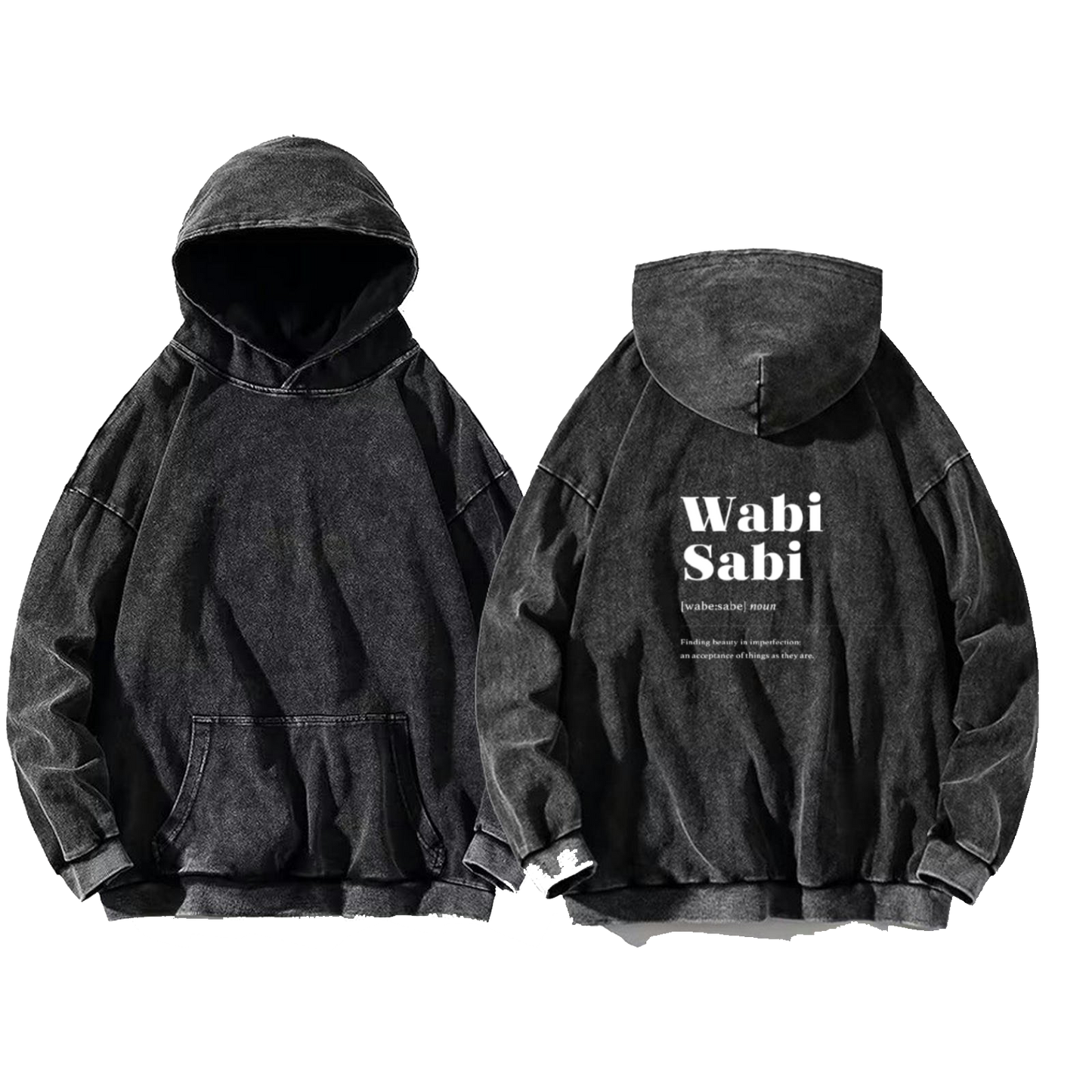 Fact Labels oversize hoodie Washed back 106