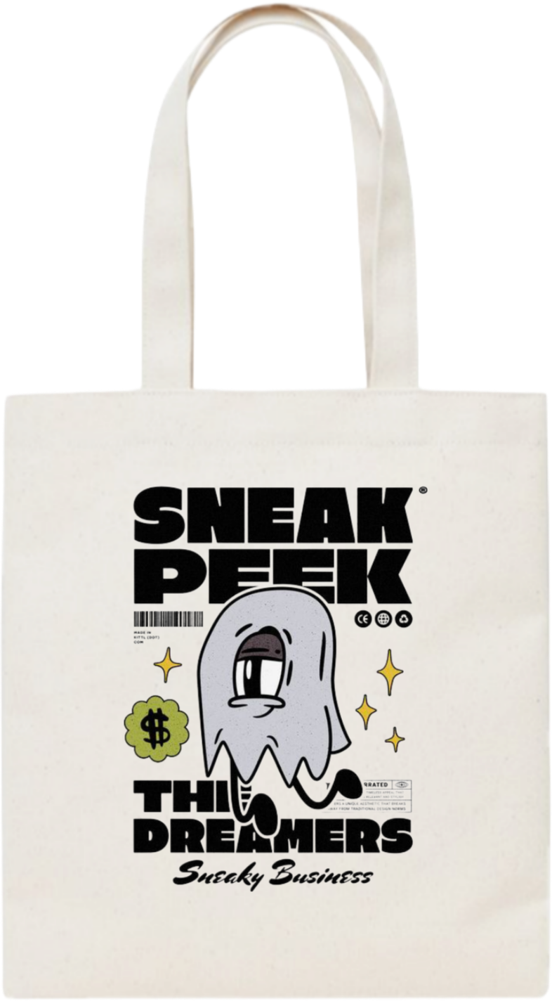 SNEAK PEEK tote bag beige 6