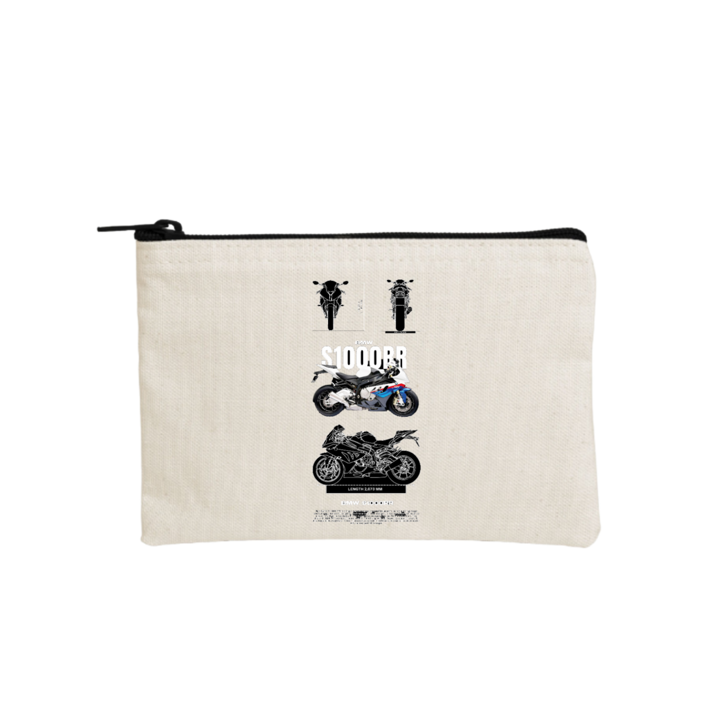 MOTOR CYCLE wallet pencil case Beige 6