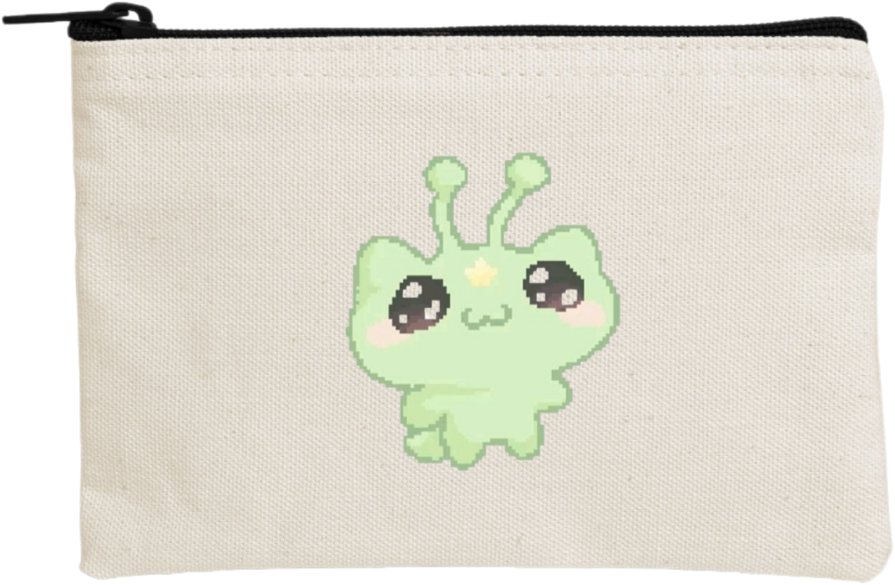 aliens wallet pencil case Beige 6