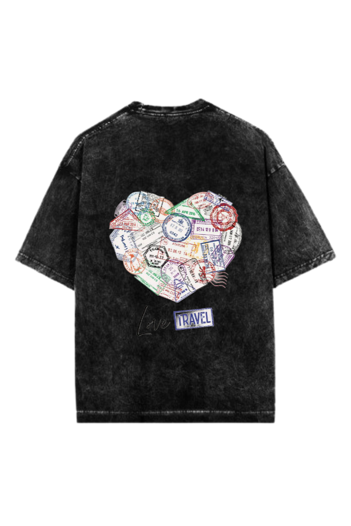 travel travellar One Size t- shirt Washed Back 6