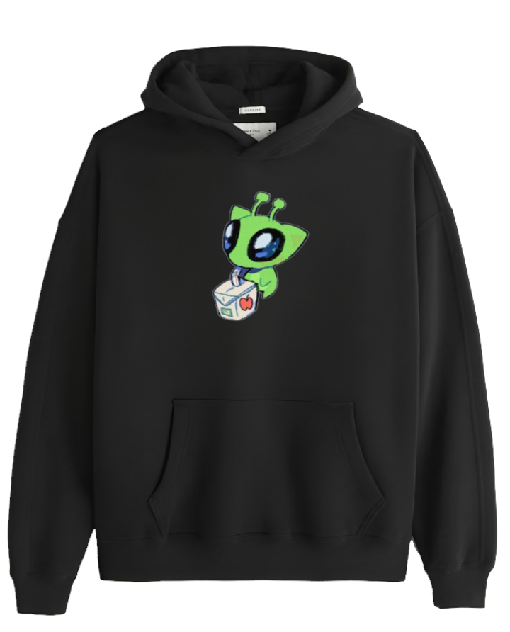 aliens Oversize Hoodie Black 6