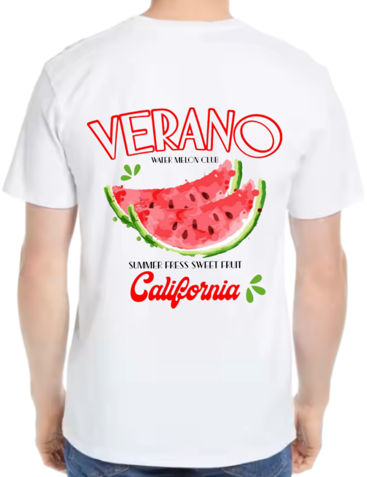 VERANO t- shirt One Size White back 70