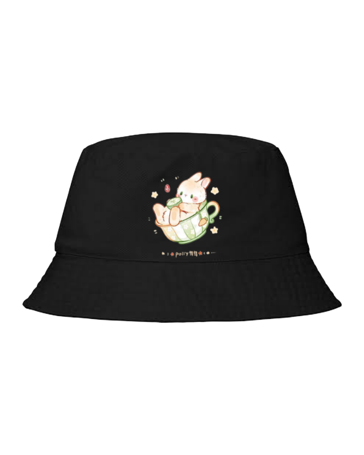 bunny Bucket hat Fishman hat cap Black 70