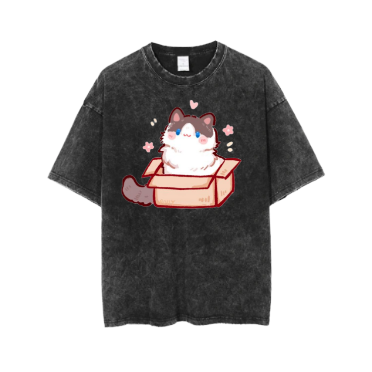 cat One Size t- shirt Washed 70
