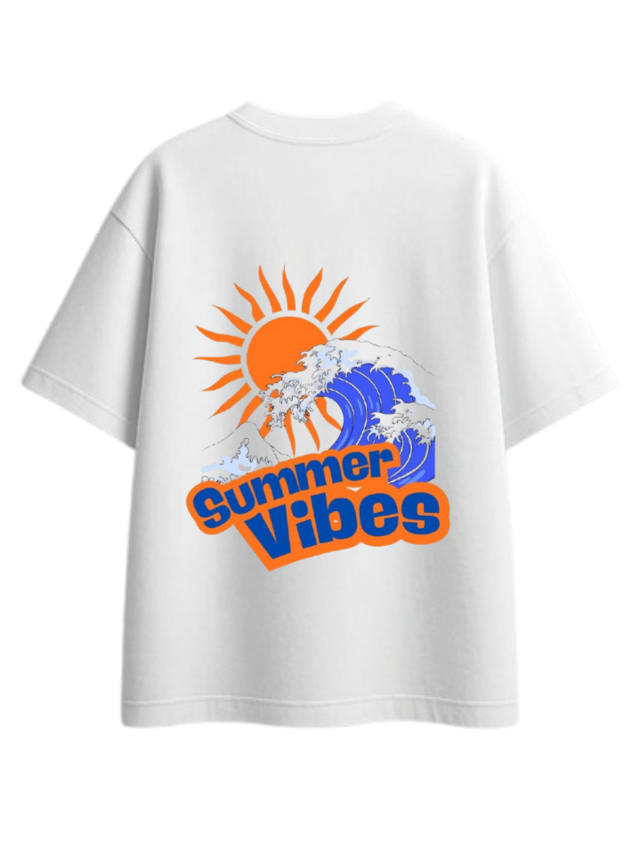 Summer Vibes t- shirt White Back 67