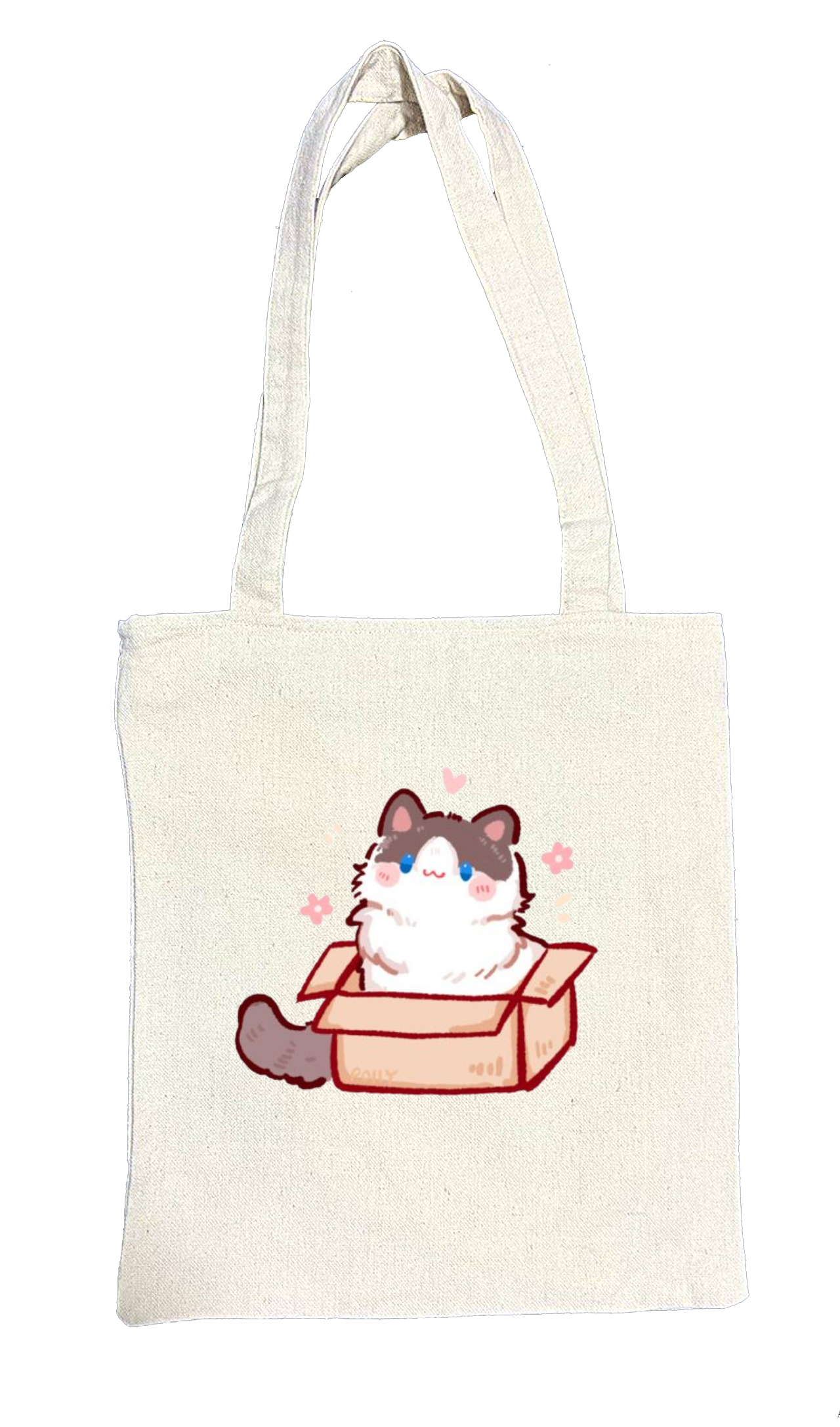 cat tote bag White 70