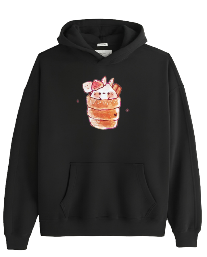 bunny Oversize Hoodie Black 70