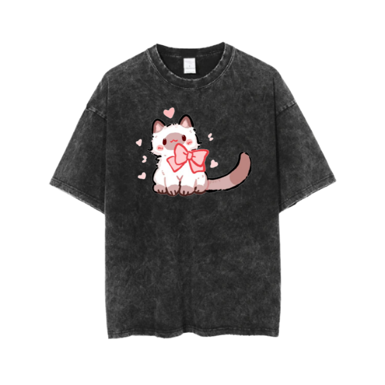 cat One Size t- shirt Washed 71