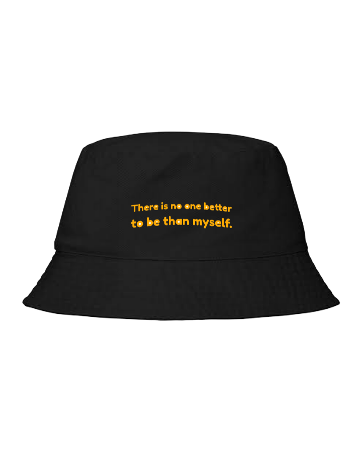 Bucket hat Fishman hat cap There is no one better to be than myself 71