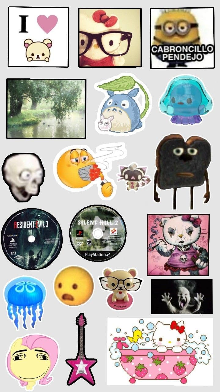 Cute Different Shapes Laptop Stickers