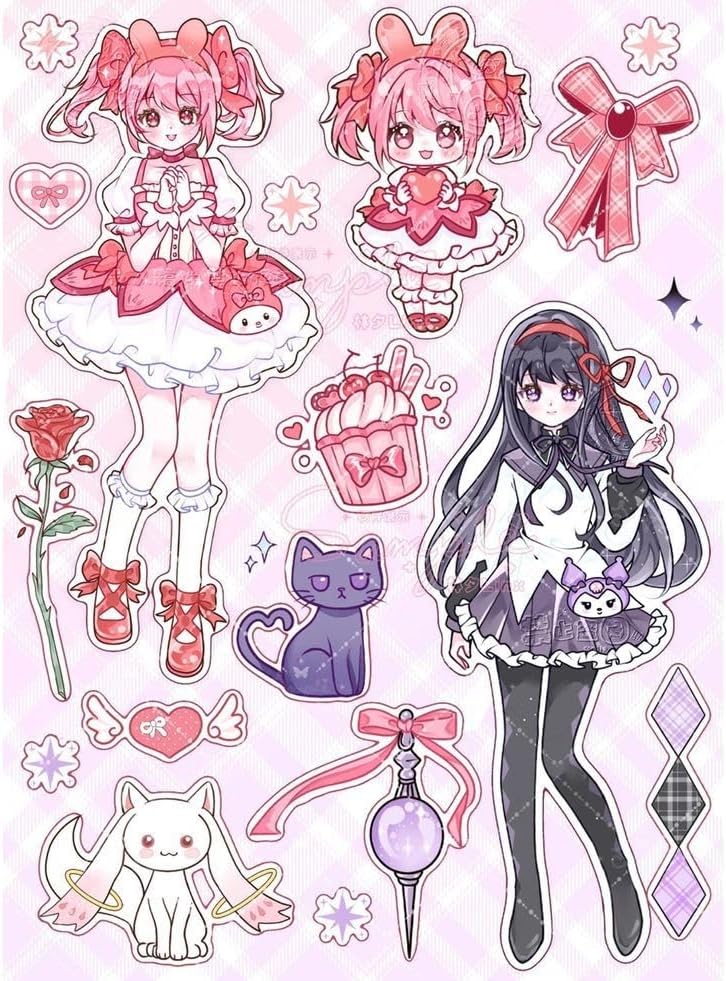 Anime sticker random laptop locker tablet cute kawaii girl doll sticker 31