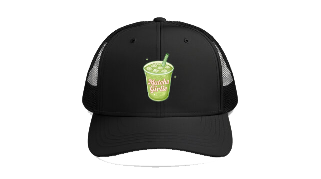 Baseball cap Black Matcha Girlie 118