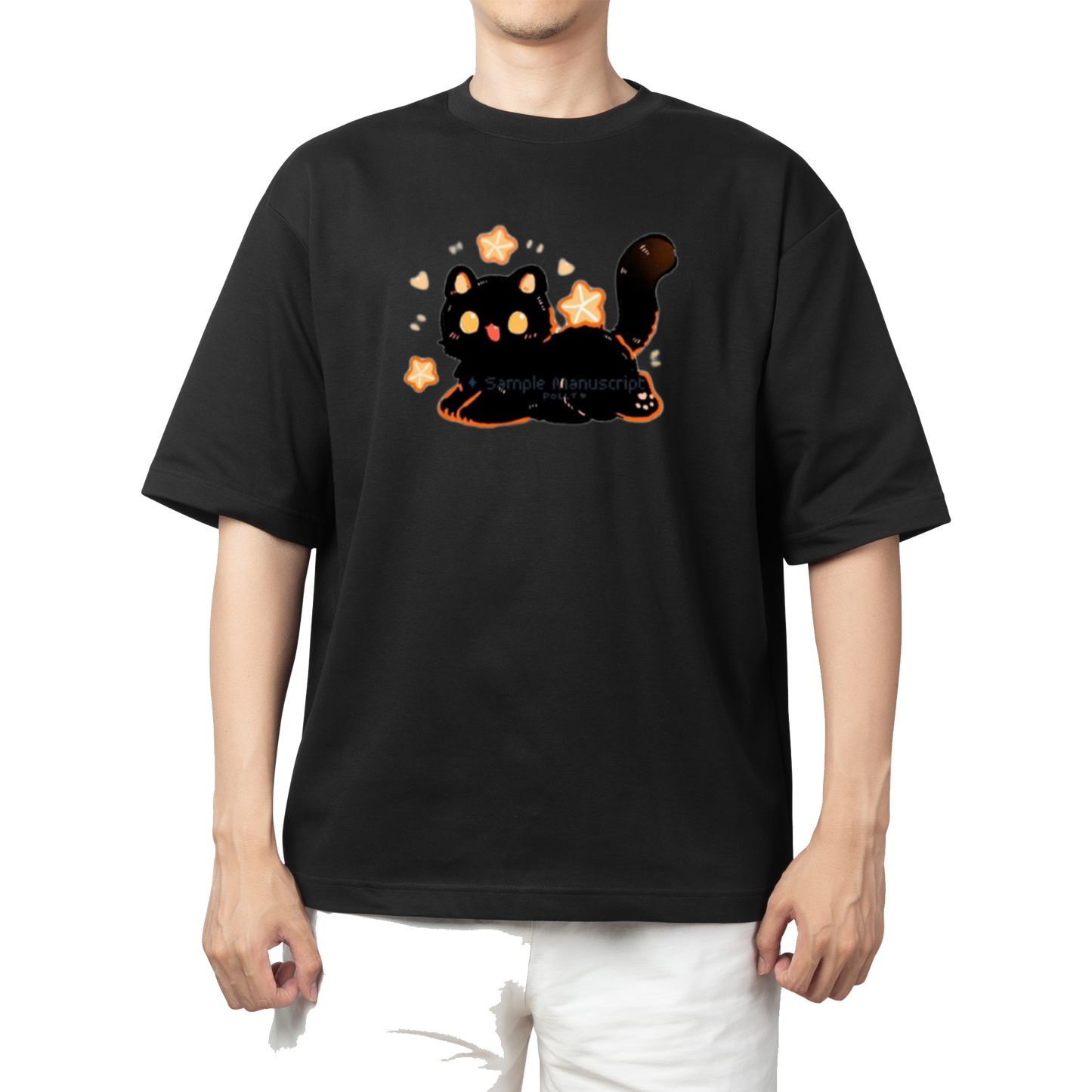 cat One Size t- shirt Black 73