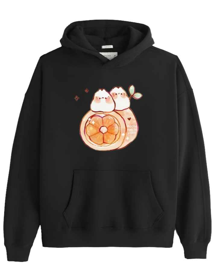 bunny Oversize Hoodie Black 73