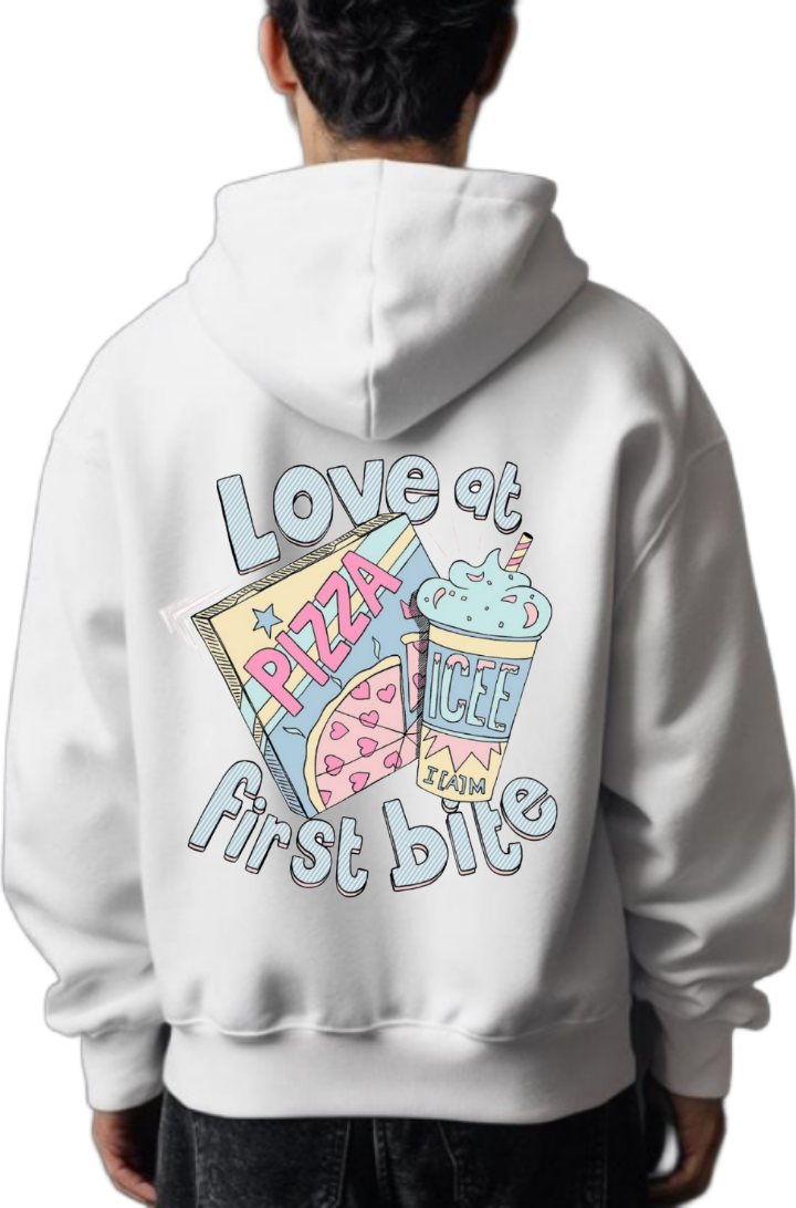 Love at First bite One Size hoodie White Back 73