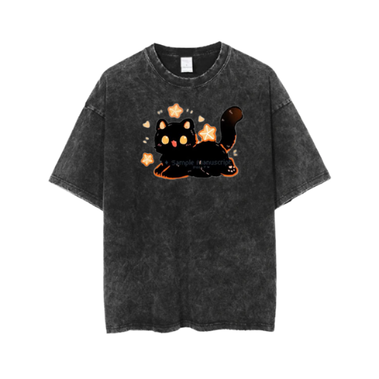 cat One Size t- shirt Washed 73