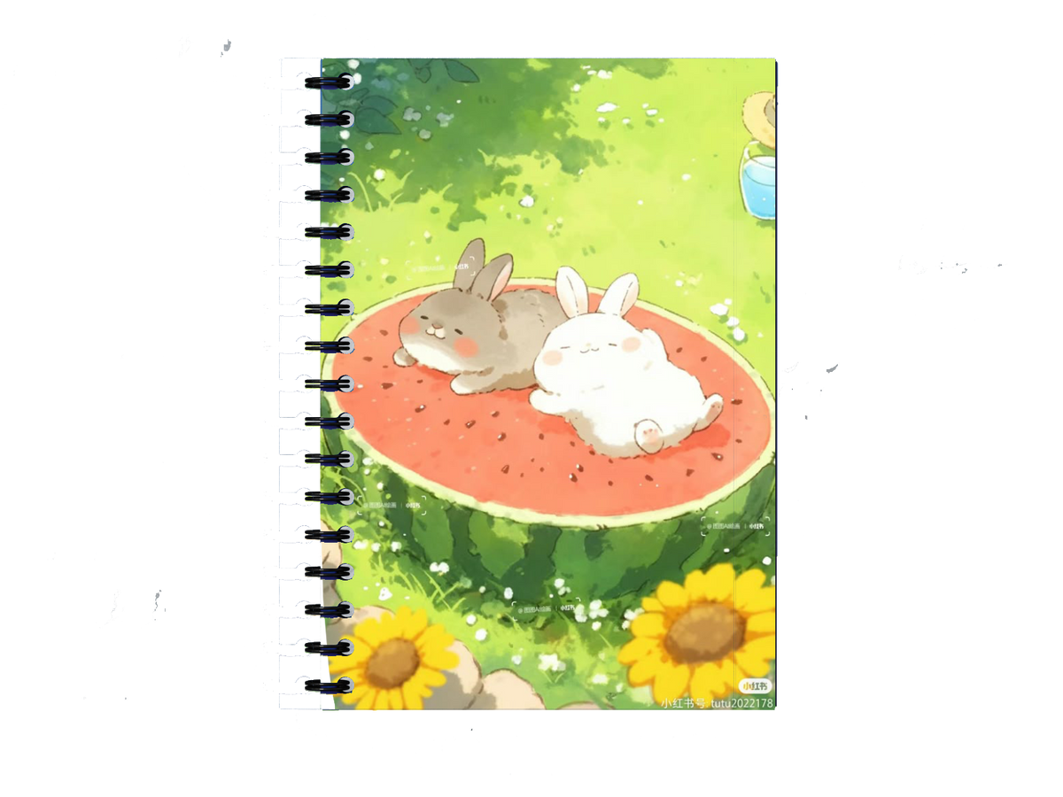 Cute rabbits Notebook A5 8