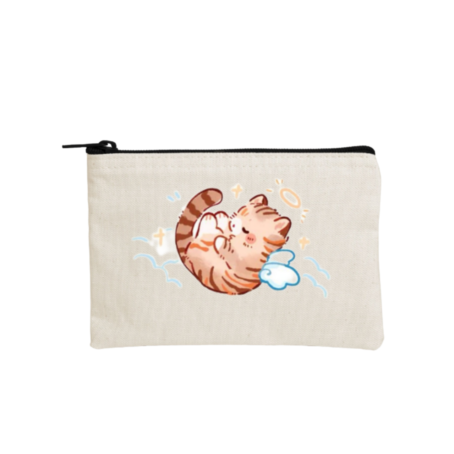 cat wallet pencil case Beige 74
