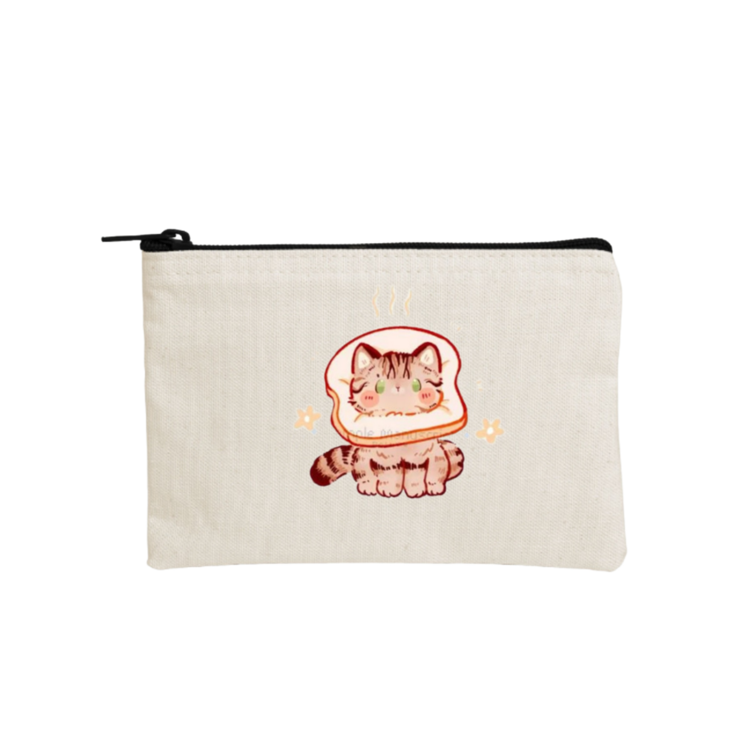 cat wallet pencil case Beige 75