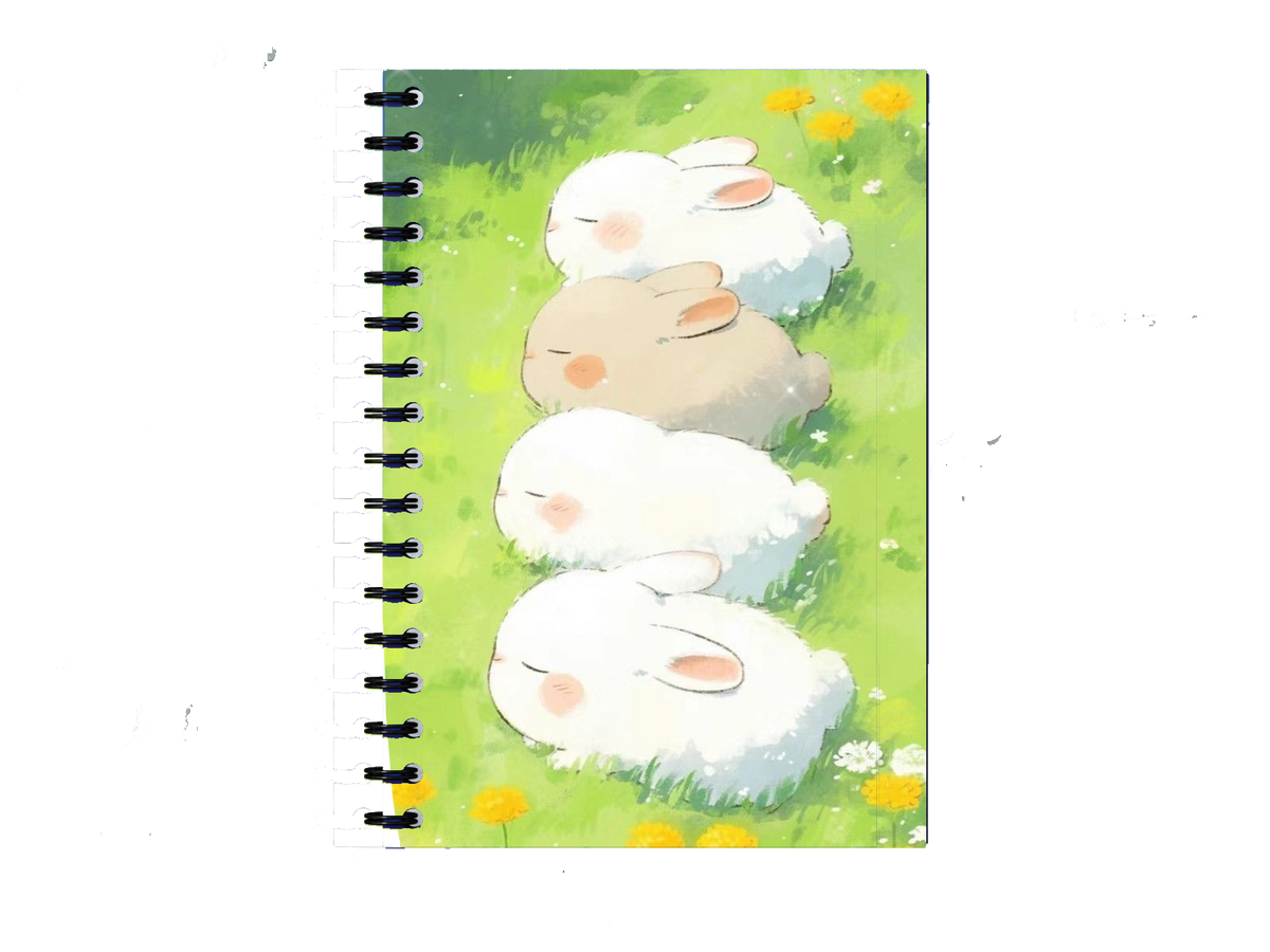 Cute rabbits Notebook A5 9