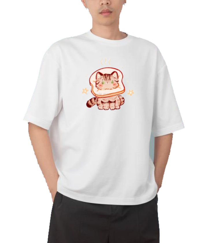 cat One Size t- shirt White 75