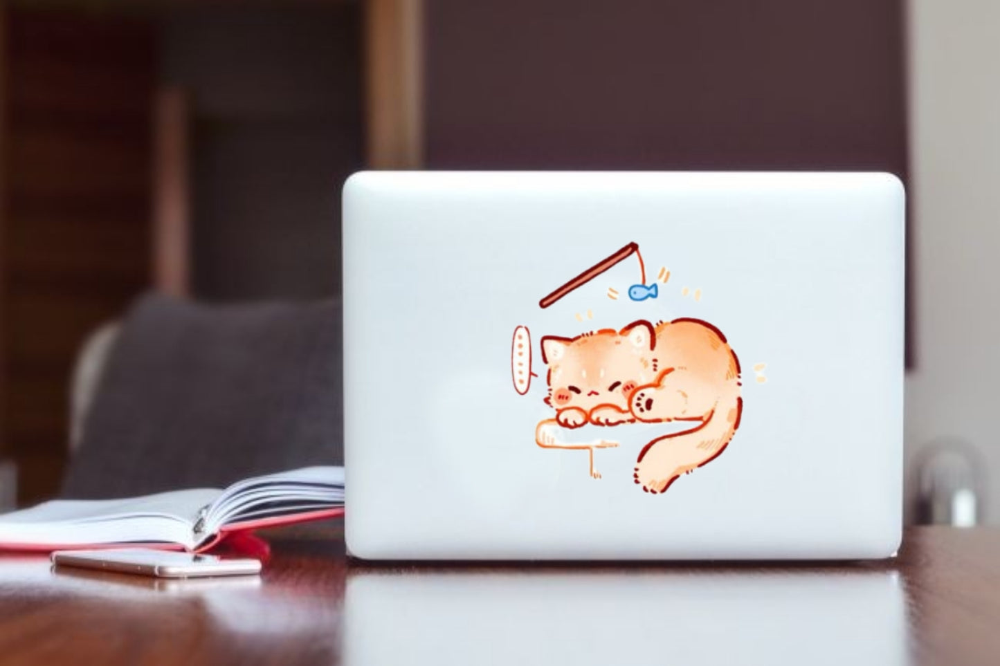 cat Laptop Sticker 76