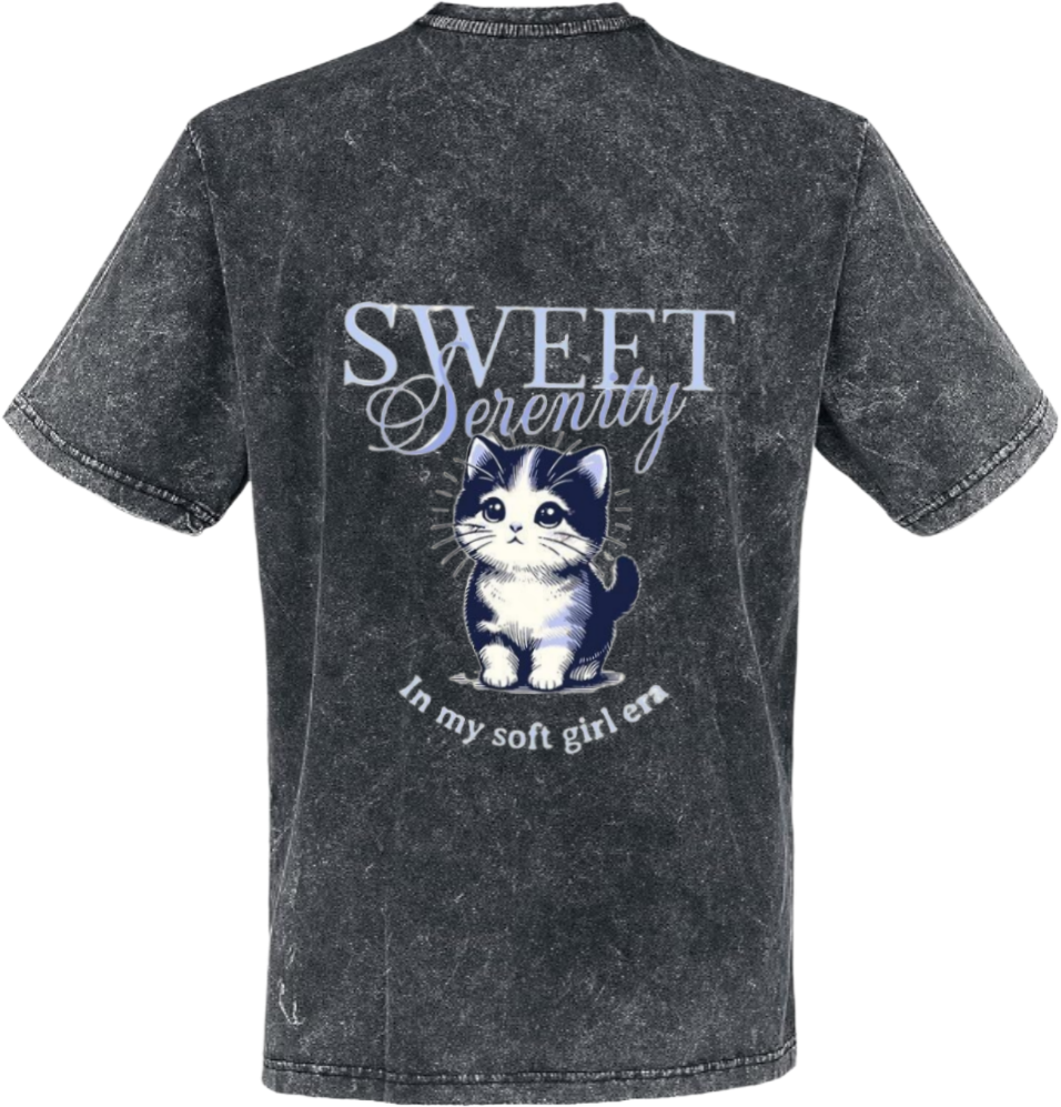SWEET Derenity t- shirt One Size Washed Back 76