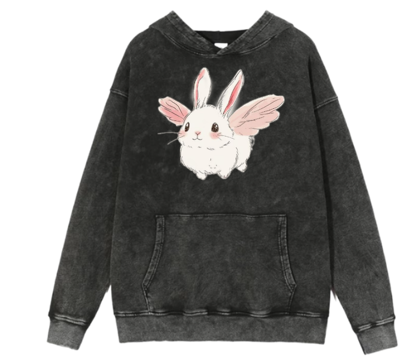 bunny Oversize Hoodie Washed 77