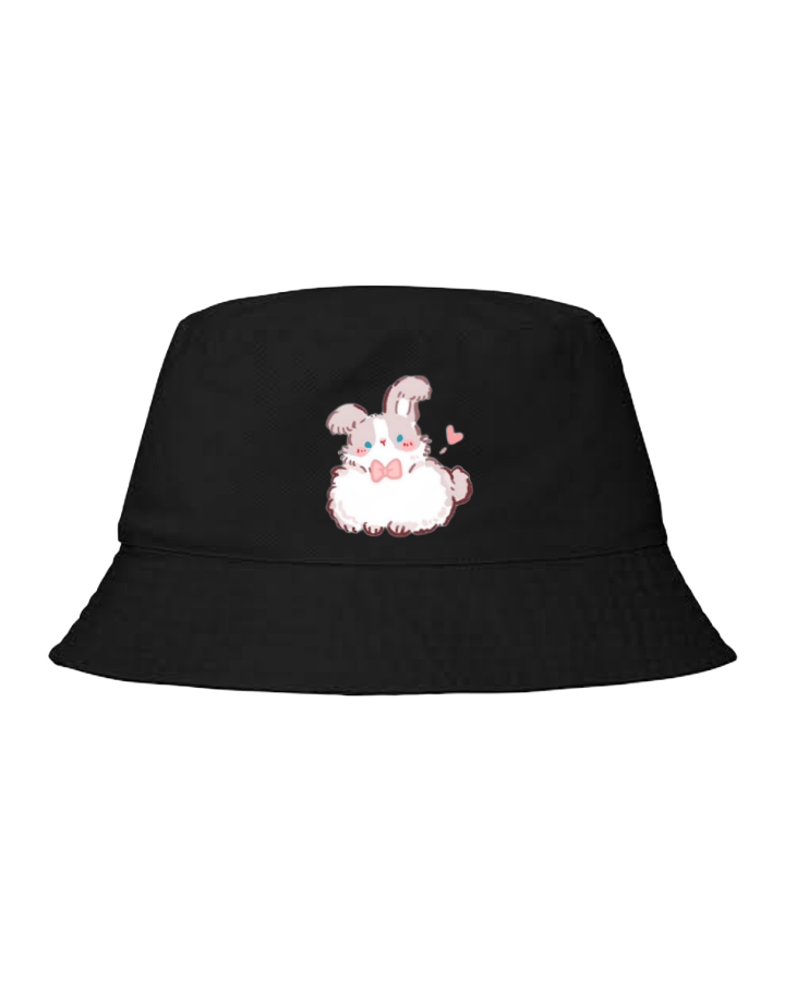 bunny Bucket hat Fishman hat cap Black 77