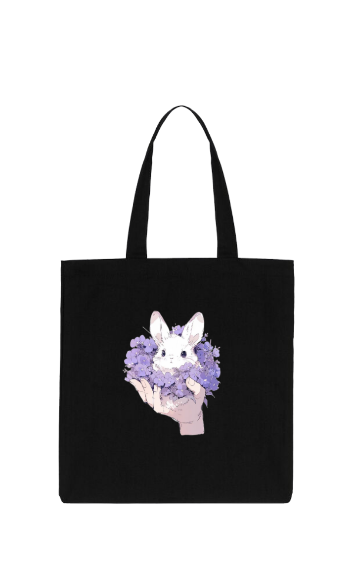 bunny tote bag White 78
