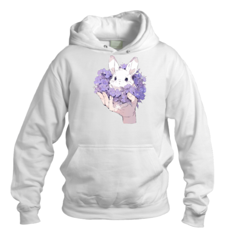 bunny Oversize Hoodie White 78
